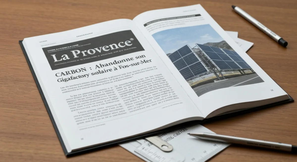 Carbon abandonne sa gigafactory solaire de Fos-sur-Mer faute de préférence UE